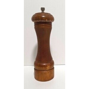 Olde Thompson London Steel Wood/Metal Pepper Mill Grinder Brown/Silver 7in